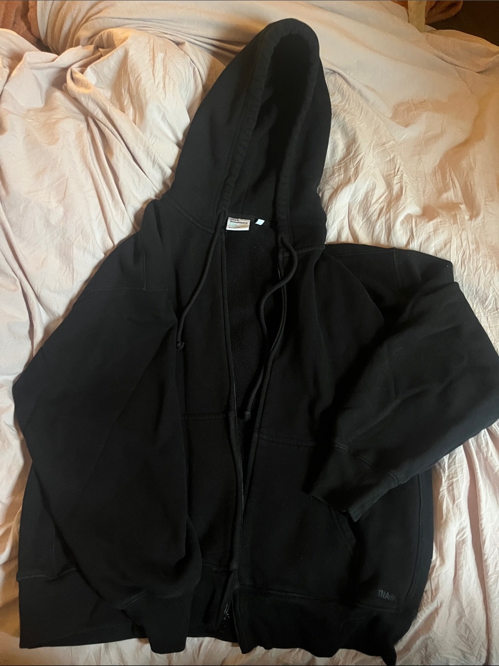 Aritzia Black Zip-Up Hoodie